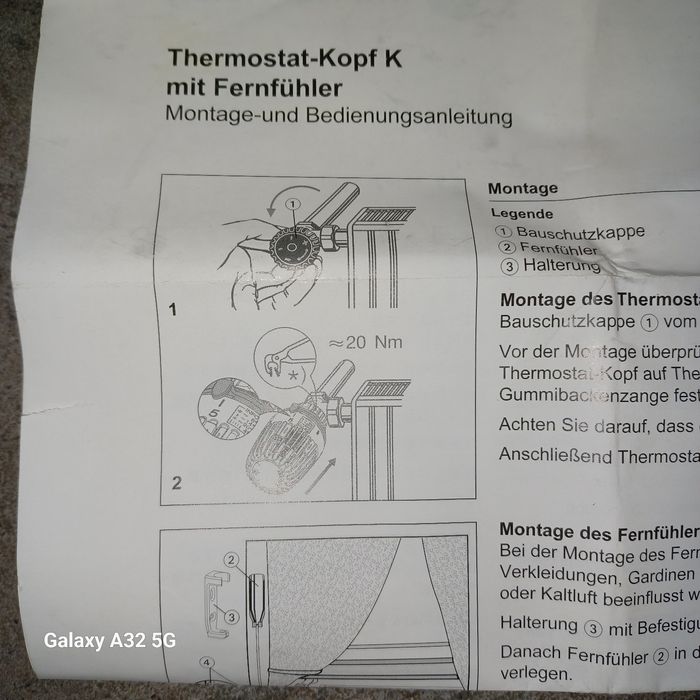 Głowica termostatyczna z czujnikiem