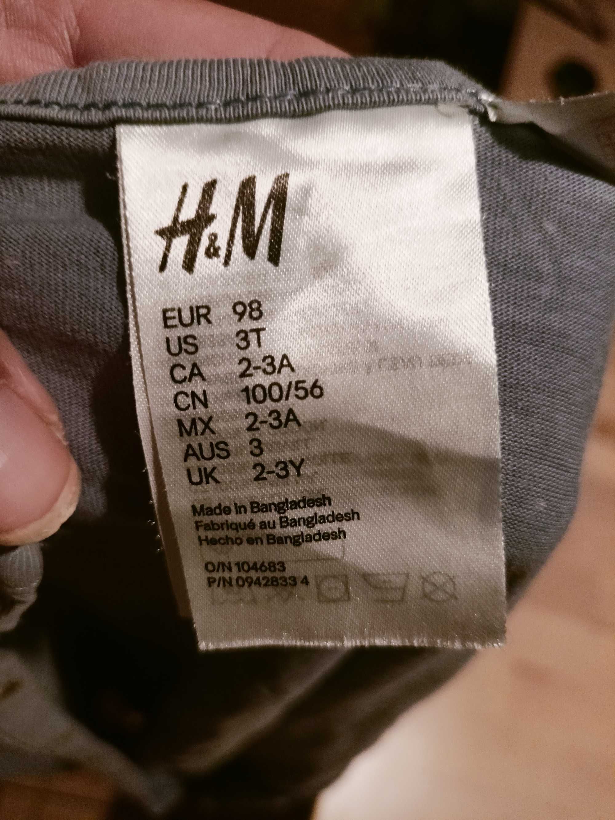 bawełniana piźama jednoczęściowa h&m 92