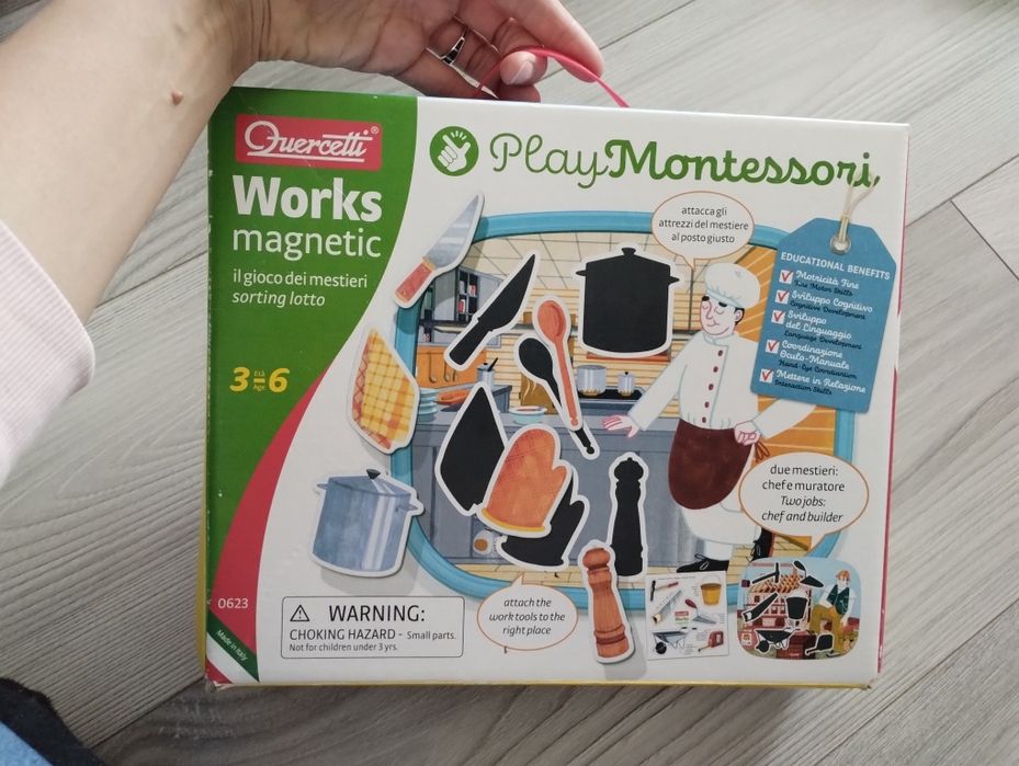Magnetyczna gra Montessori dla dzieci 3-6 lat