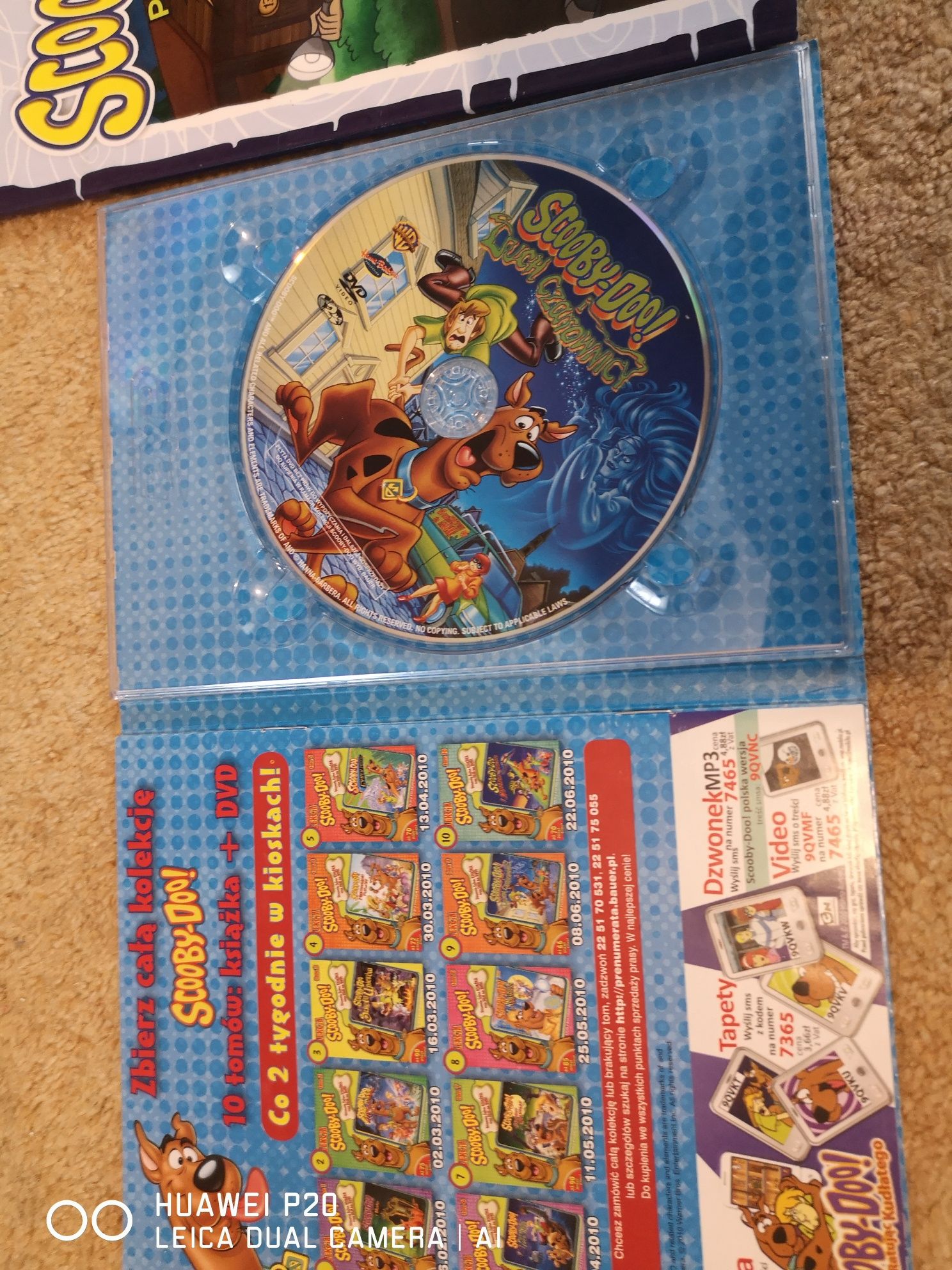 Scooby-Doo komiks Książeczka z filmem dvd.