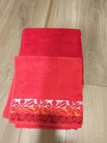 Zwoltex ręcznik czerwony 140 x70 cm. 2 sztuki. Nowy.