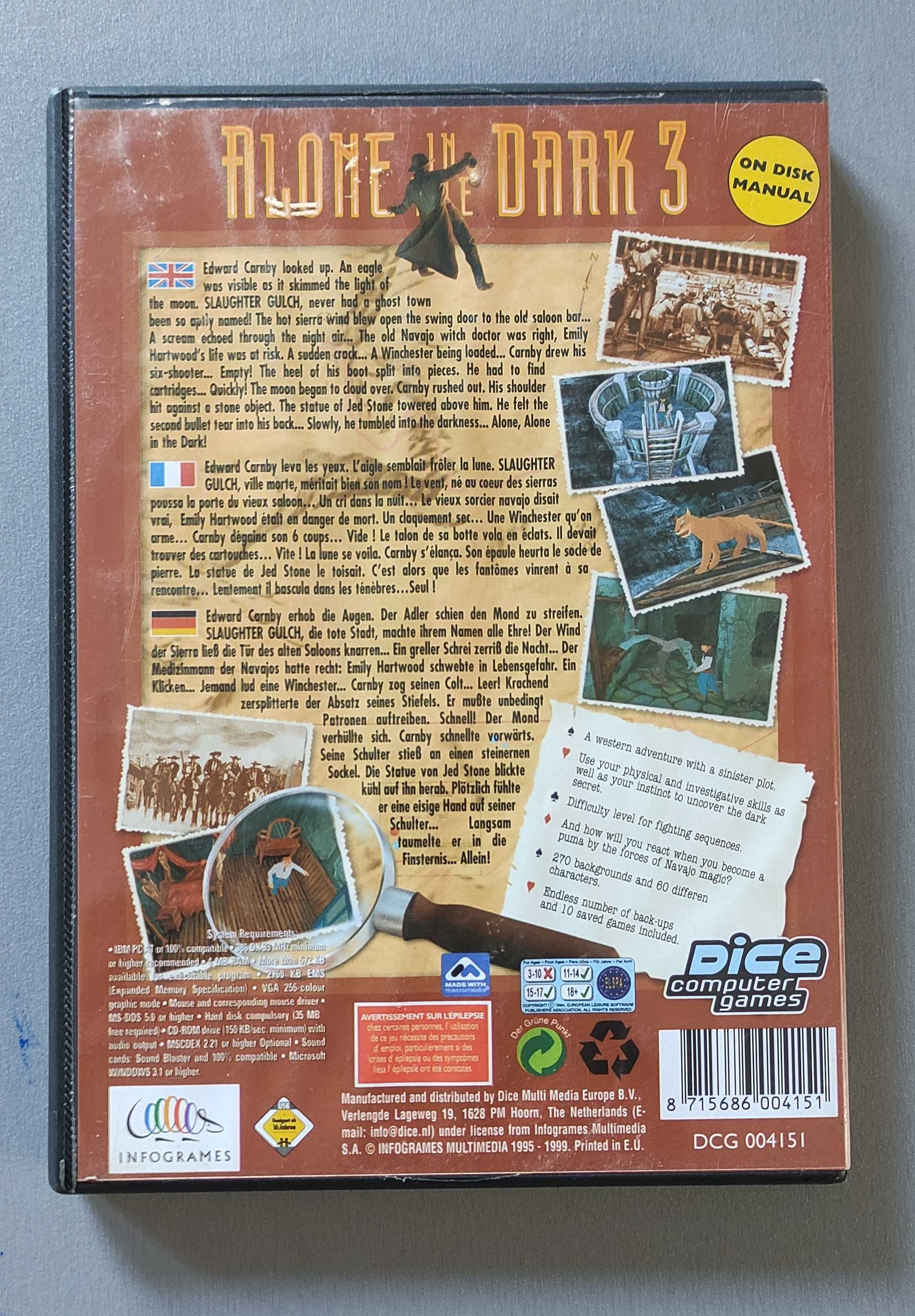 Alone in the Dark 3 - dvd box