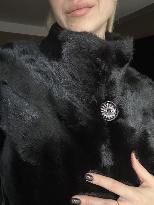 Шуба мутон норка С-М