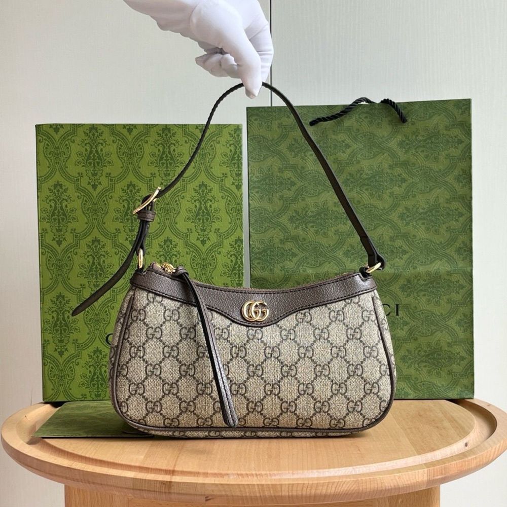 Сумка Gucci, сумка гучі, сумка-багет гучі