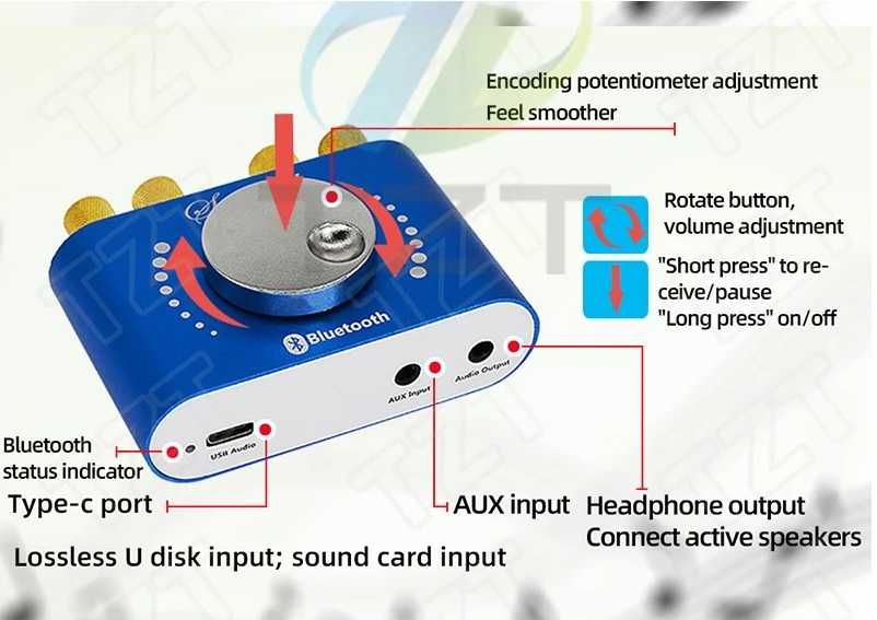 Пiдсилювач XY-KA15H  Bluetooth 5,0