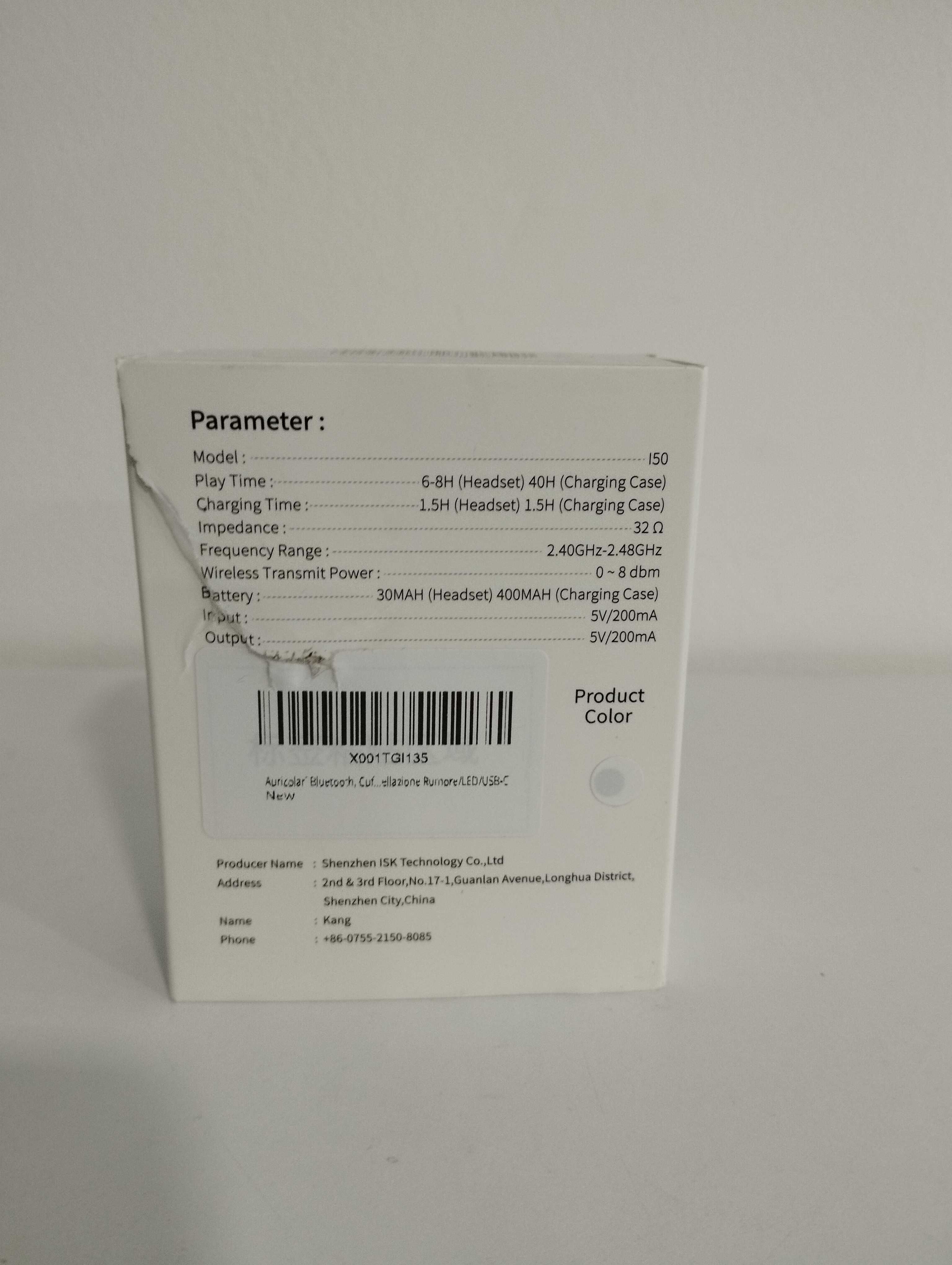 Renimer Bluetooth 5.3 bezprzewodowe słuchawki z 4 mikrofonami I50