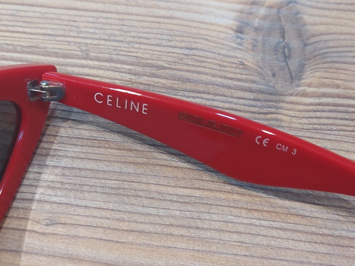 Красные солнцезащитные очки от Celine! Оригинал!