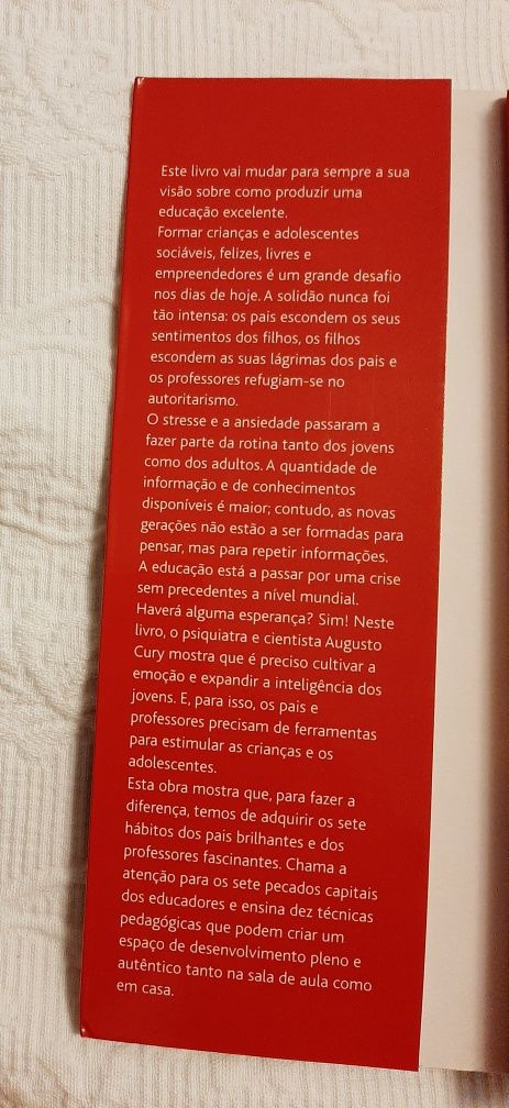 Livro "Pais Brilhantes professores fascinantes"