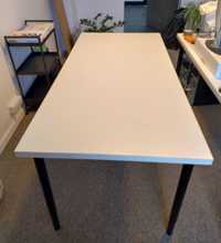 blat biały do biurka 160x80 marki IKEA