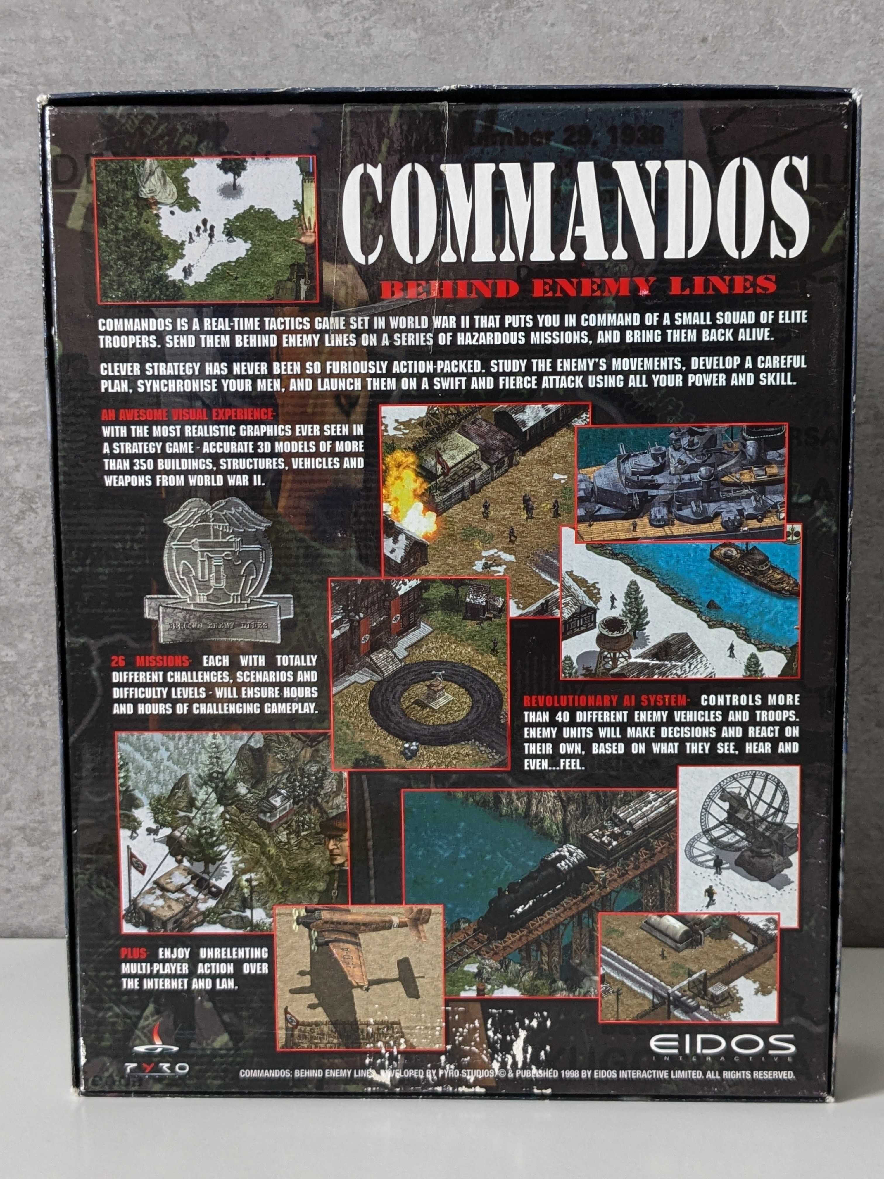Gra Commandos: Behind Enemy Lines Big Box PC CD ENG z 1998 r.