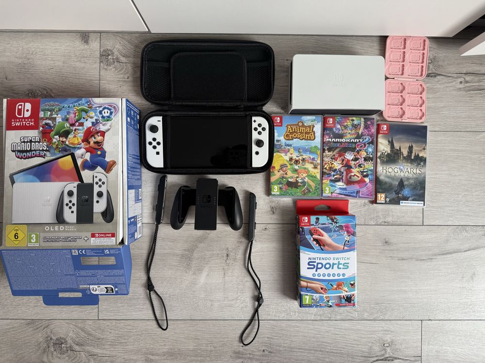 Nintendo switch oled + gry