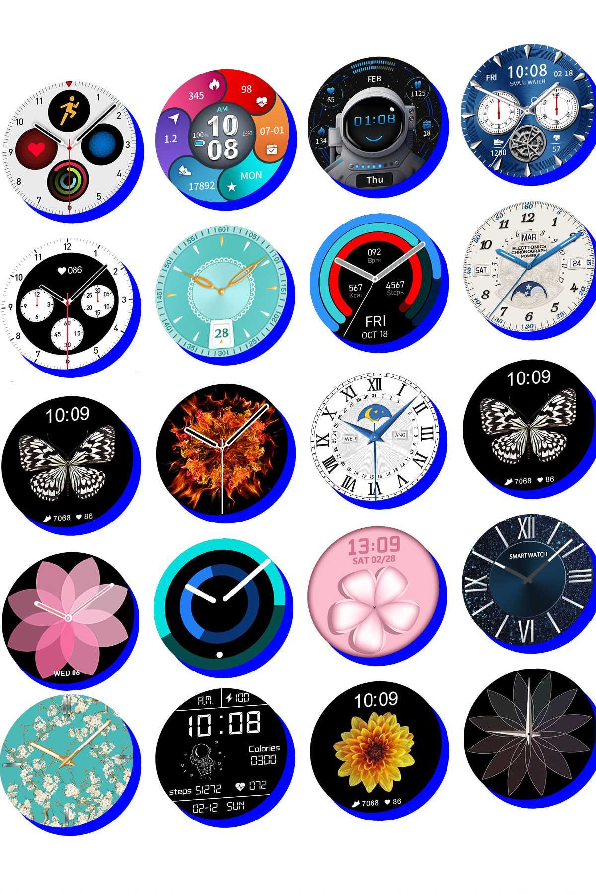 Smartwatch DAMSKI zegarek rozmowy zdrowie puls 2paski na dzień dziecka