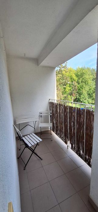 Mieszkanie 2 pokoje (43,6m2) + piwnica, las -50m, jezioro Rusałka 400m