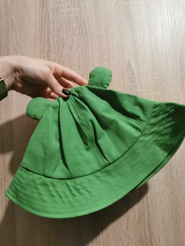 Nowy bucket hat kapelusz żaba zielony czapka