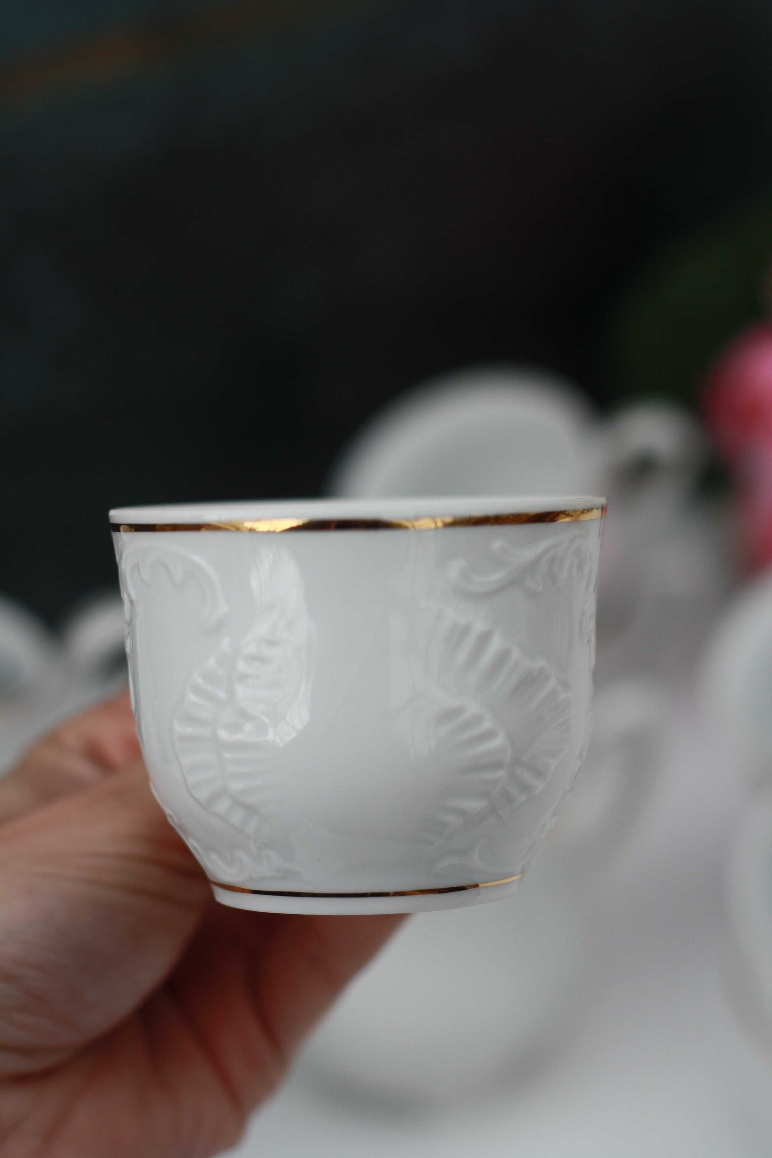 Filiżanki Ćmielów Rococo cukiernica mlecznik serwis do kawy / herbaty