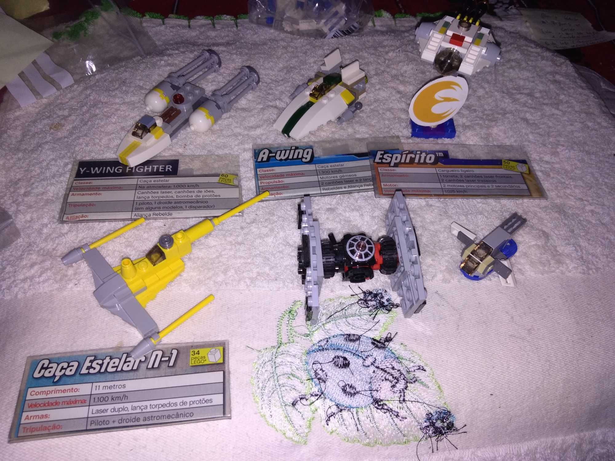 Figuras e mini naves Lego Star Wars