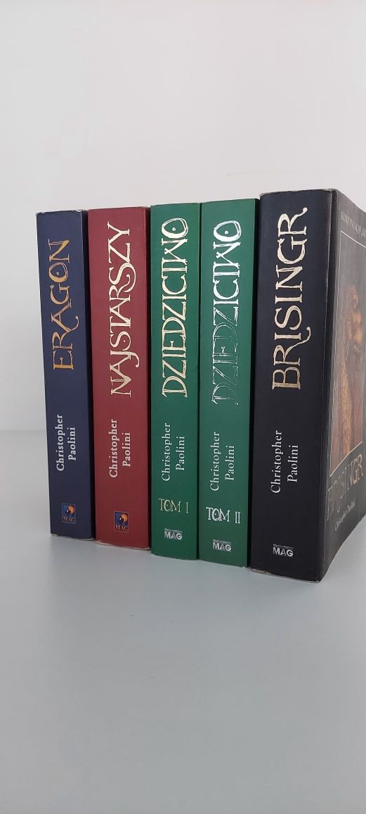 Seria Eragon 5 książek Christopher Paolini Dziedzictwo Najstarszy