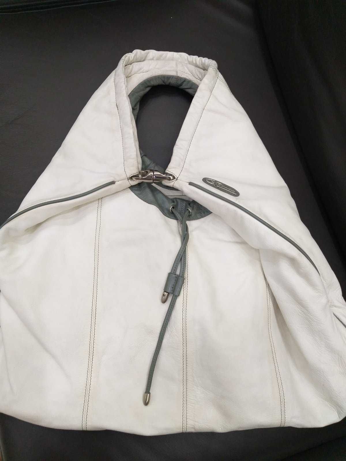 Женская кожаная сумка  Giorgio Ferretti белая/жіноча сумка шкіряна