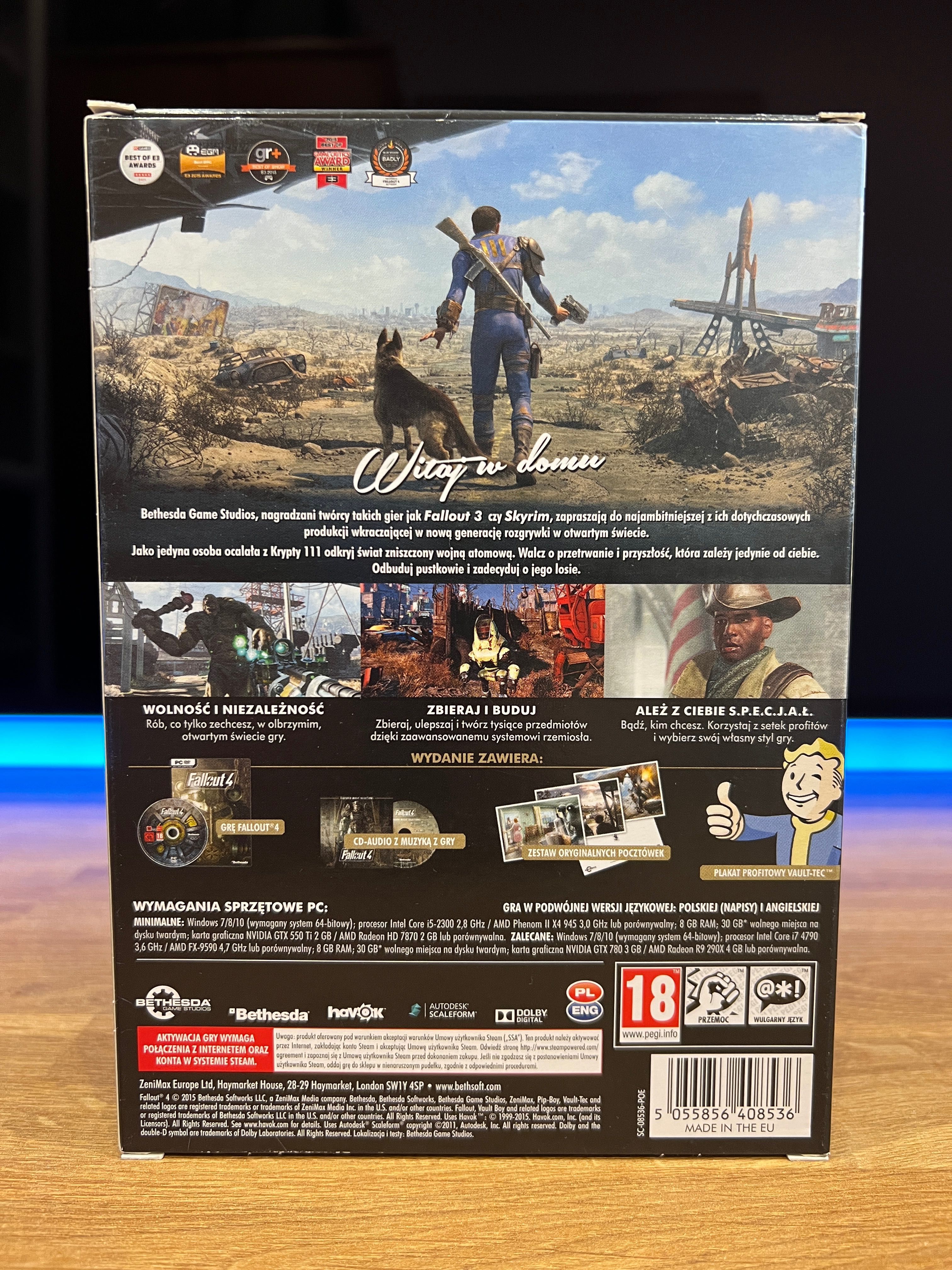 Fallout 4 (PC PL 2015) DVD BOX kompletne premierowe wydanie