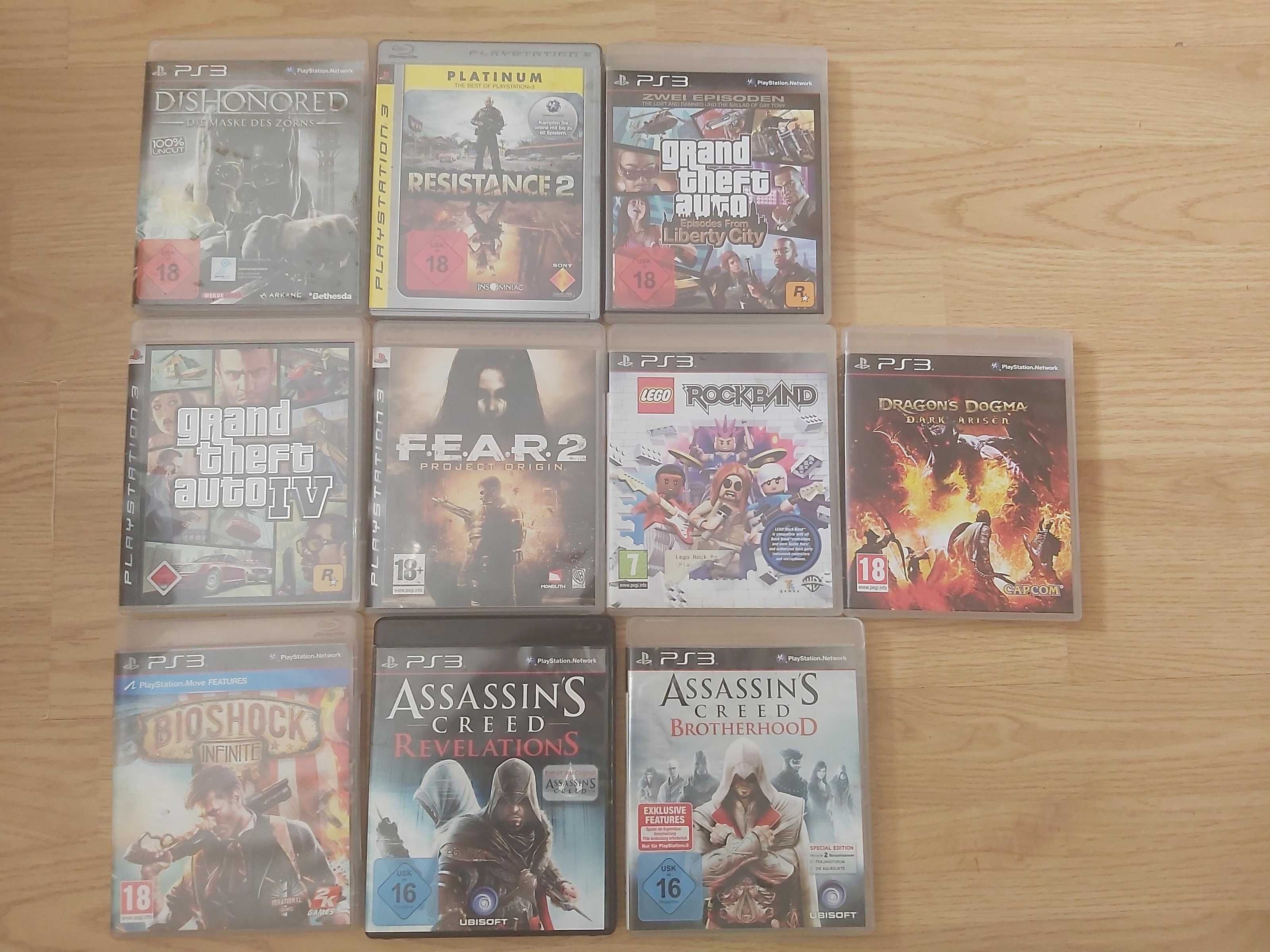 GRY PS3 ASSASSIN FEAR 2 Dishonored LEGO Bioshock Resistance Dogma