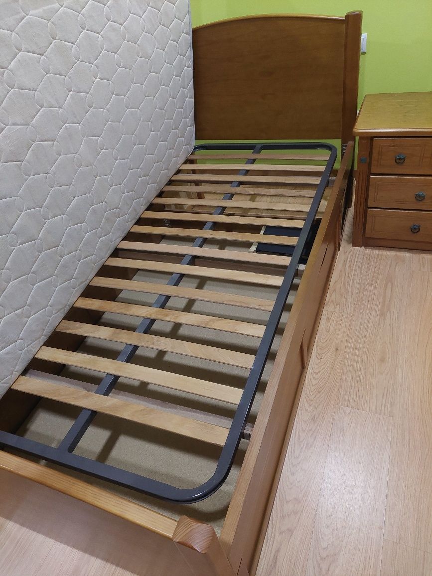 Cama solteiro madeira c/ gavetão