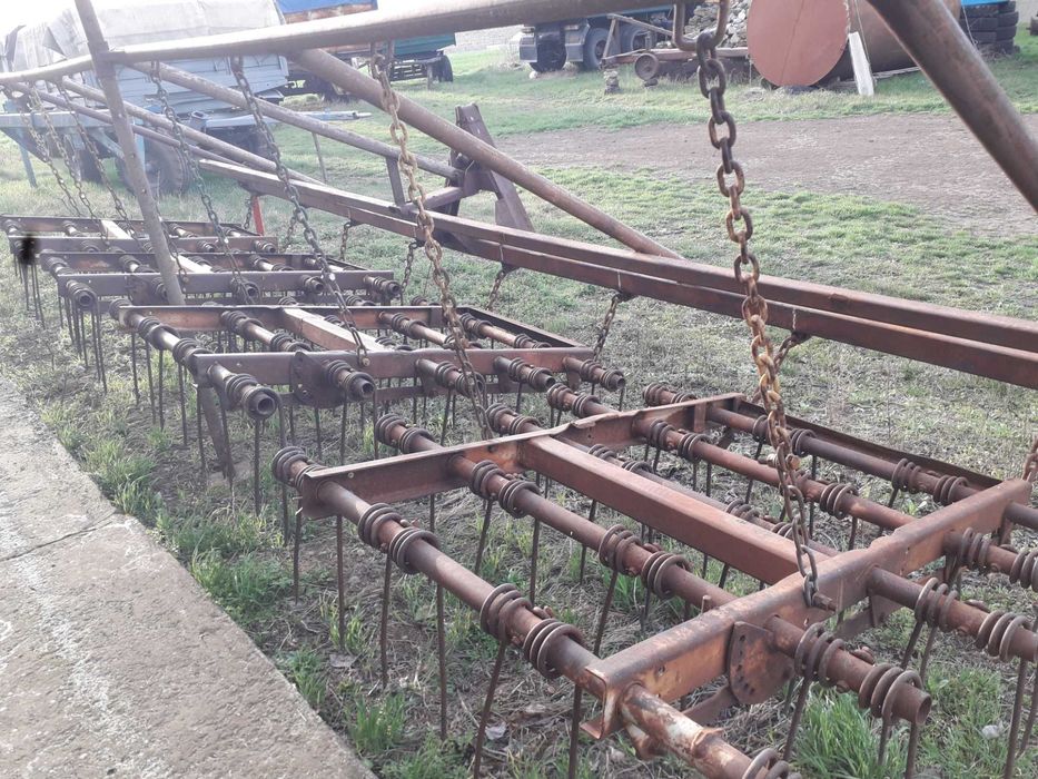 Борона пружинная навесная 6метров