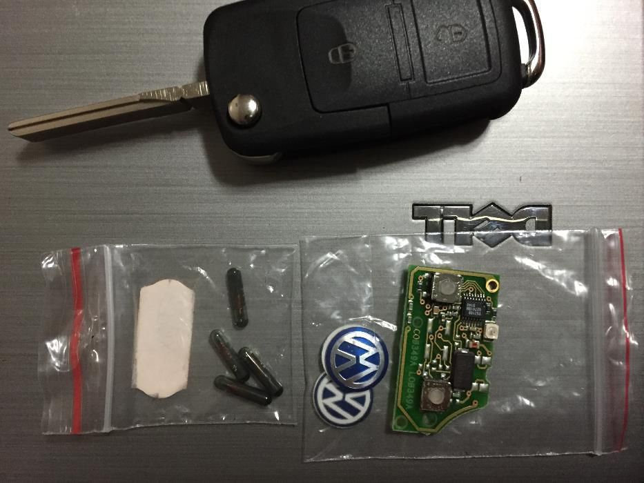 Chave VW Seat, Golf, Passat, Leon e grupo VAG, 433 e 434 mhz