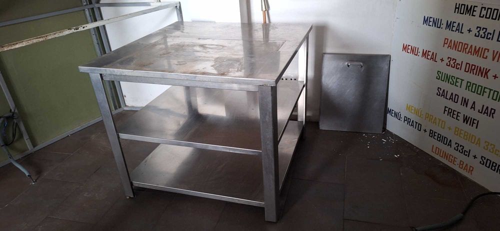 Forno pizza com bancada