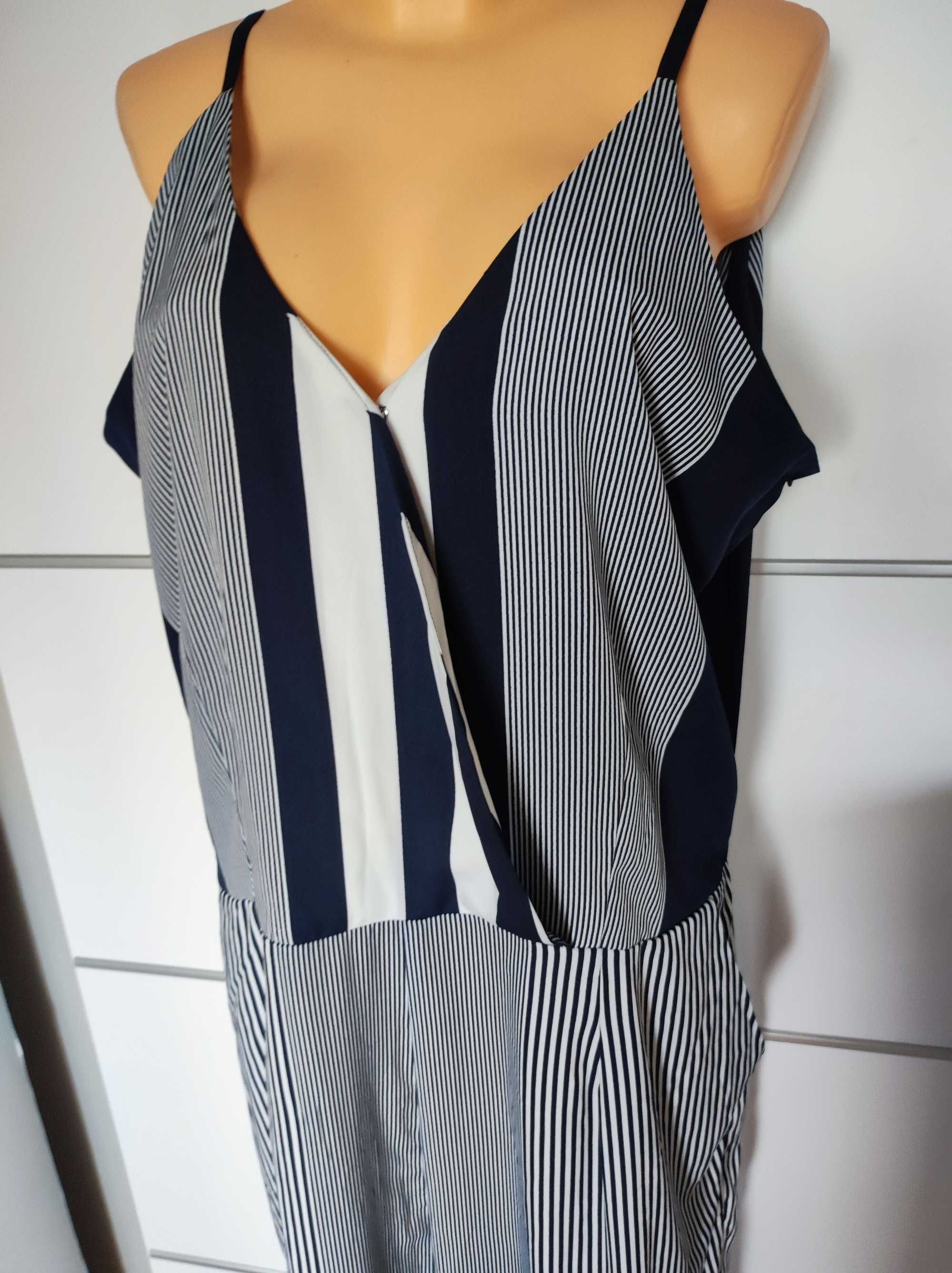 AX Paris Curve r 52 letni kombinezon w paski Nowy plus size