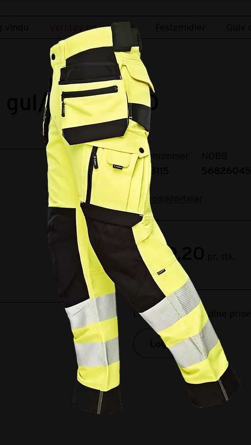 Nowe spodnie robocze, BHP TIMBRA BUKSE Hi-Viz kl. 2 rozm. 50