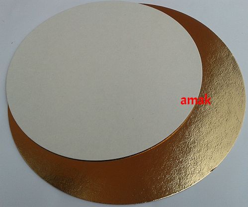 Okrągły Złoty Podkład Pod Tort Ciasto - 32 Cm