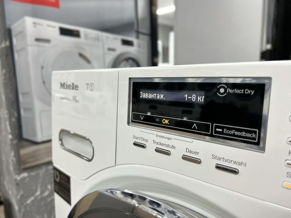 ПРЕМІУМ пральна машина сушильна машина MIELE УКР МЕНЮ ПАР PowerWash2.0