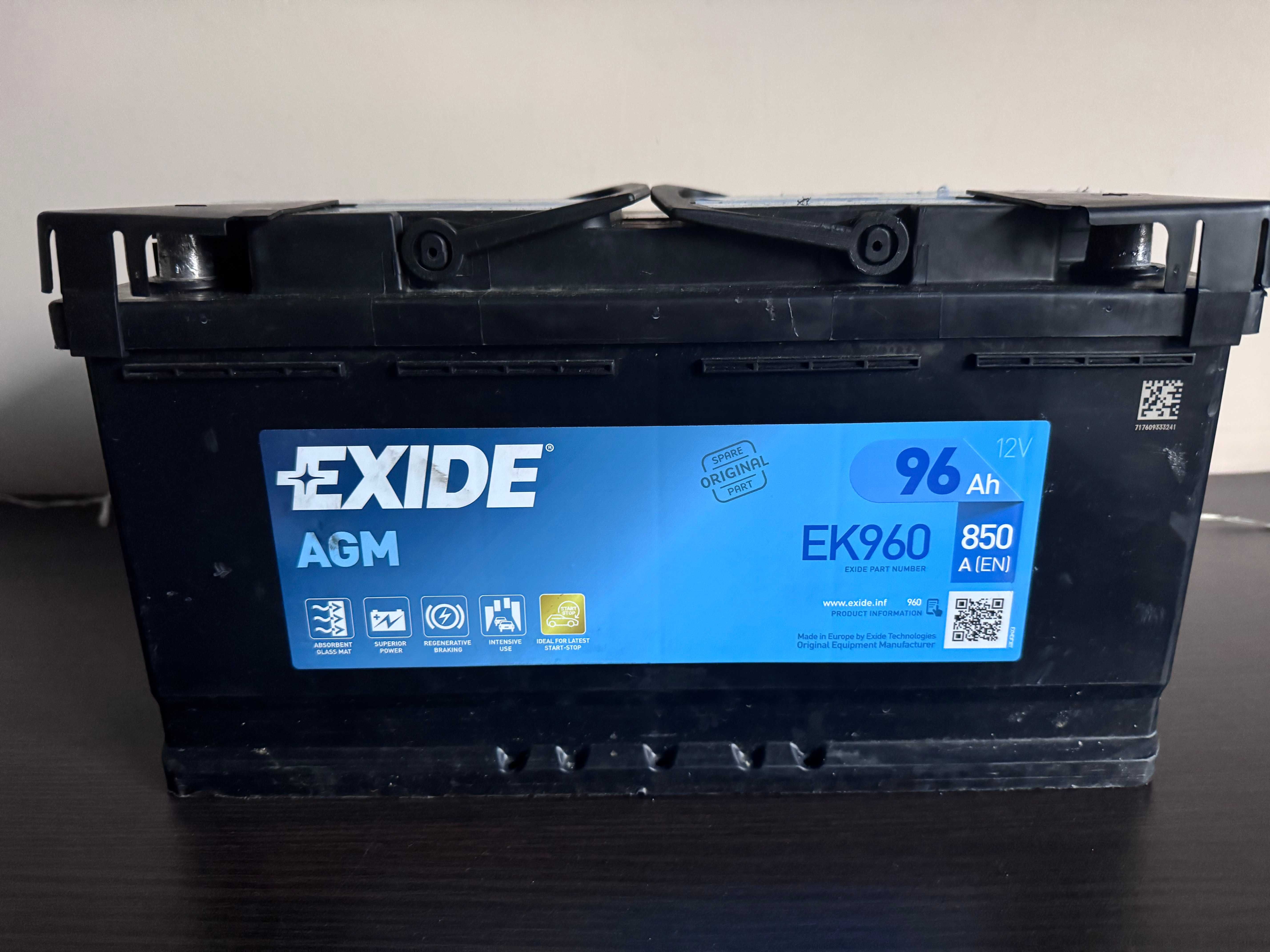 PROMOCJA Akumulator AGM EXIDE EK960 12V 96Ah 850A (EN)