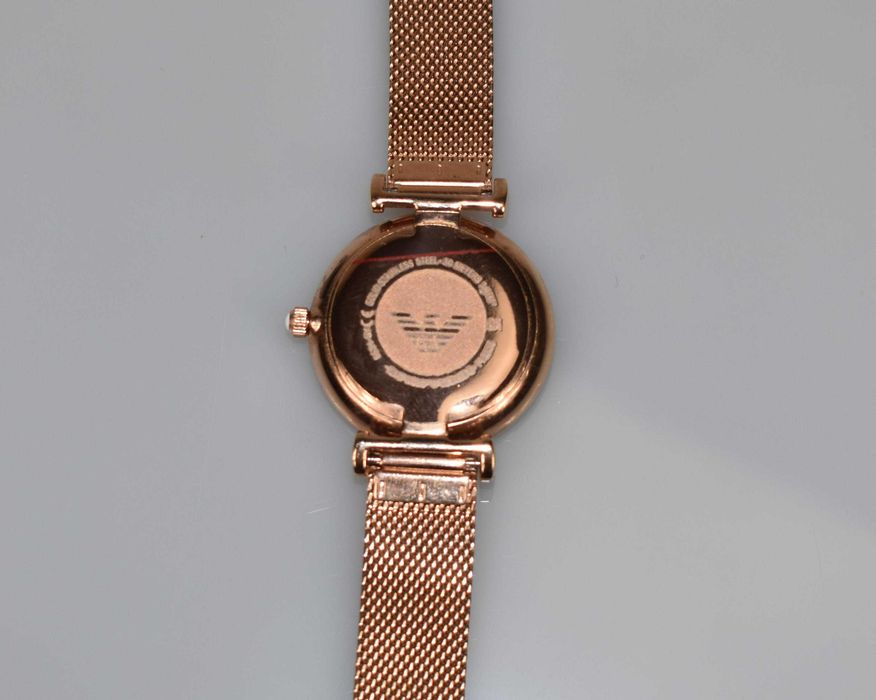 Emporio Armani Damski Zegarek Kwarcowy AR1956 – Różowe Złoto