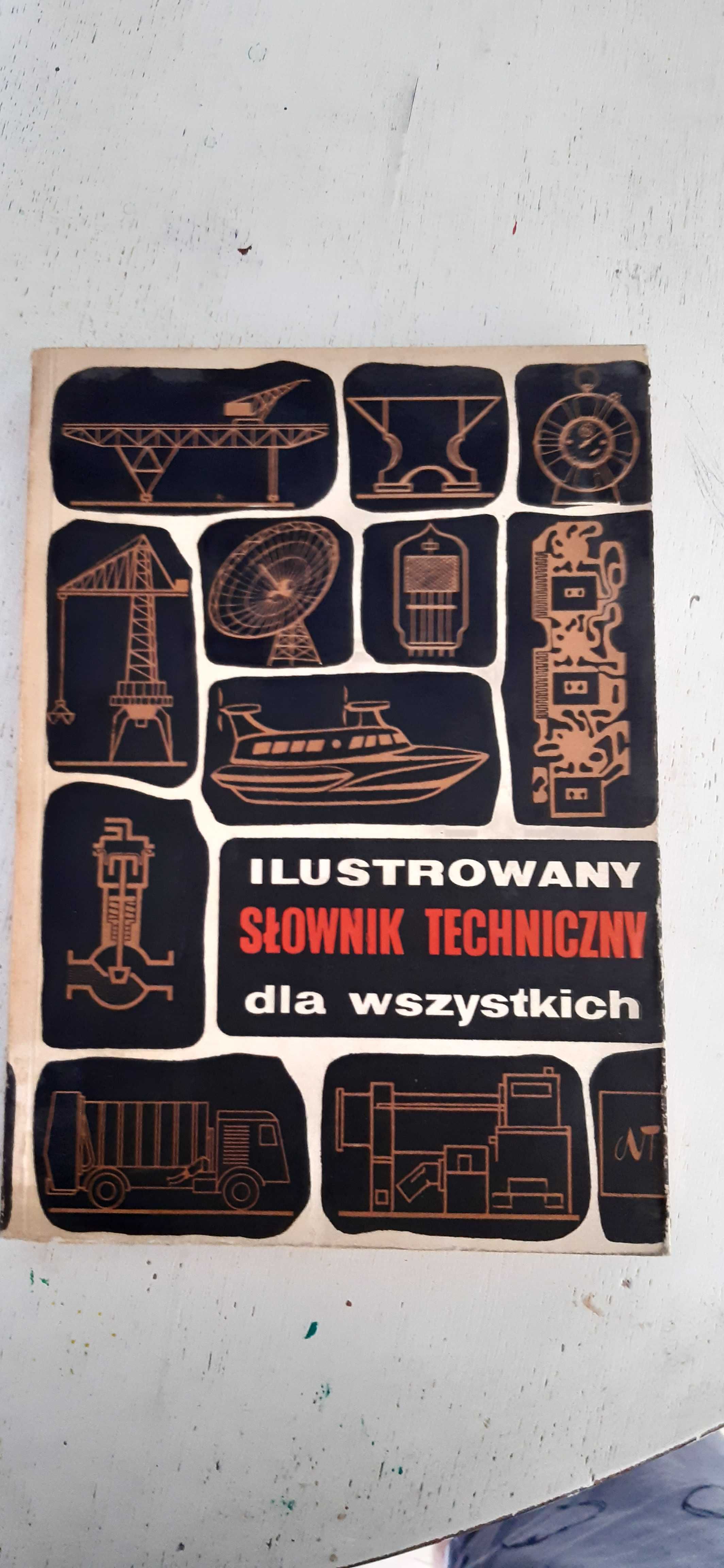 stary ilustrowany słownik techniczny dla wszystkich 1968r.