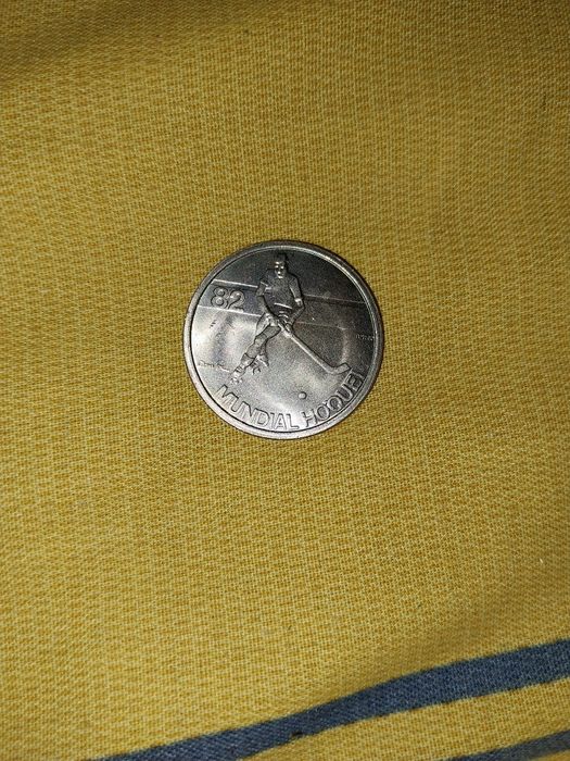 Moeda 5 escudos mundial hoquei 82 Portugal
