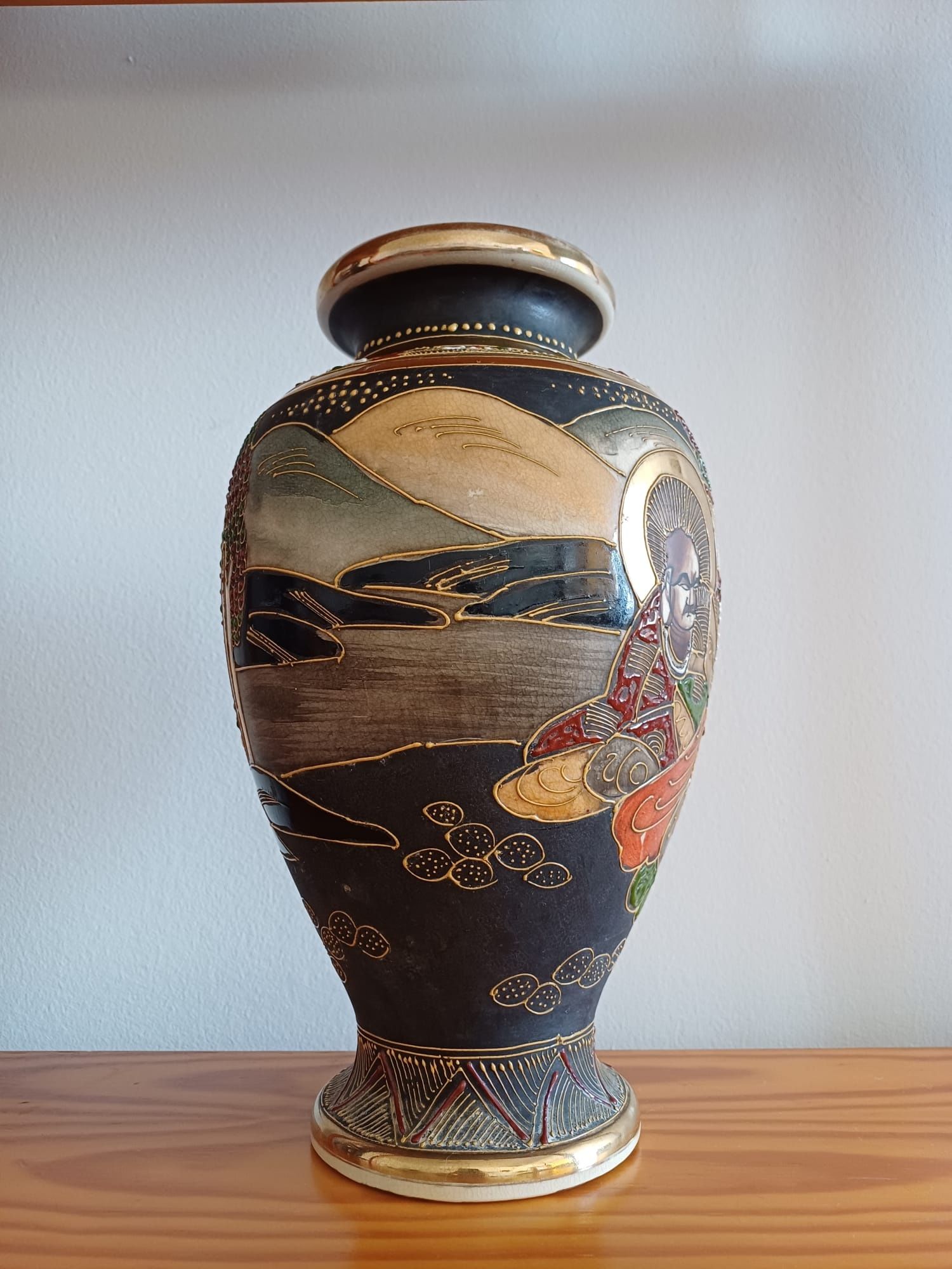 Vaso Satsuma japonês ( antiguidade / vintage )