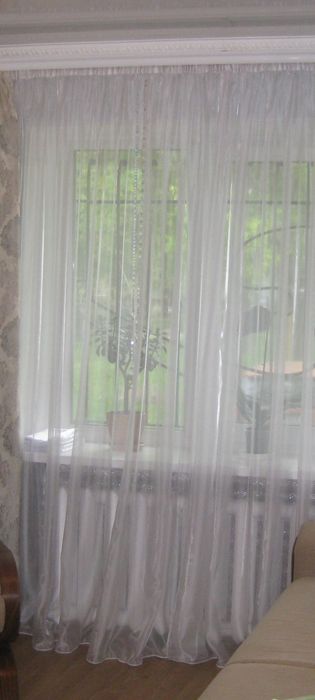 Тюль біла, 2 полотна 240*360