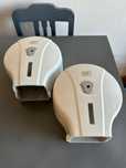 Saboneteiro, porta papel higiénico e mãos industrial