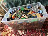 Lego конструктор оригінал 12 кг с контейнером