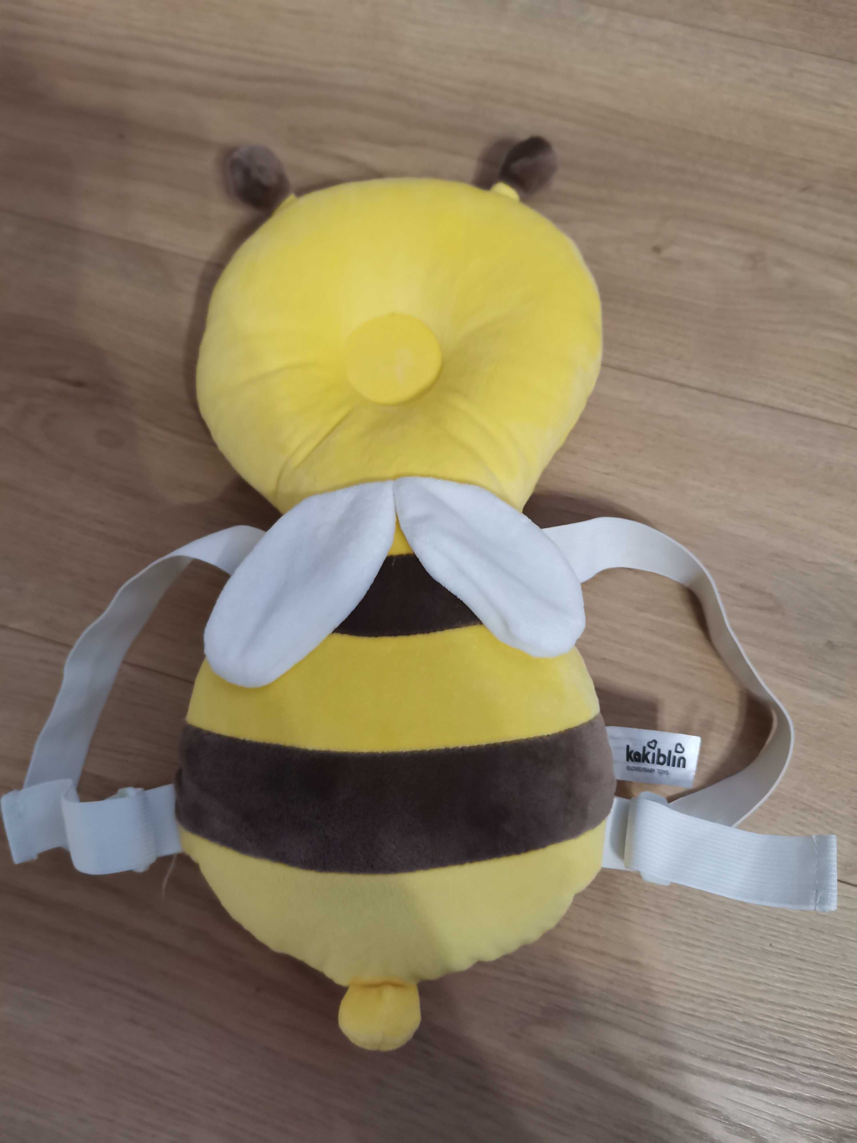 Poduszka ochronna dla dziecka na główkę z szelkami pszczółka