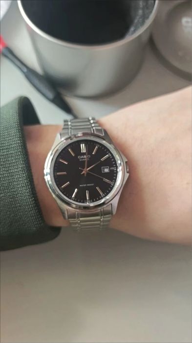 Часы мужские Casio MTP-1183PA-1AEF + захисне скло
