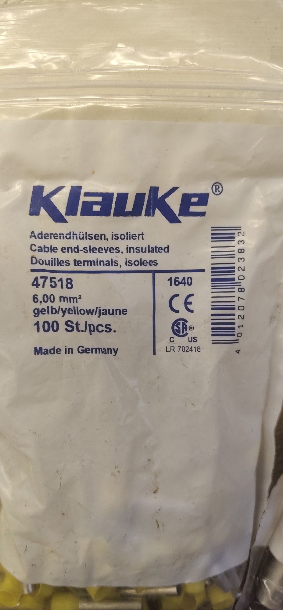 Наконечник обжимной Klauke  ( made in  Germany)