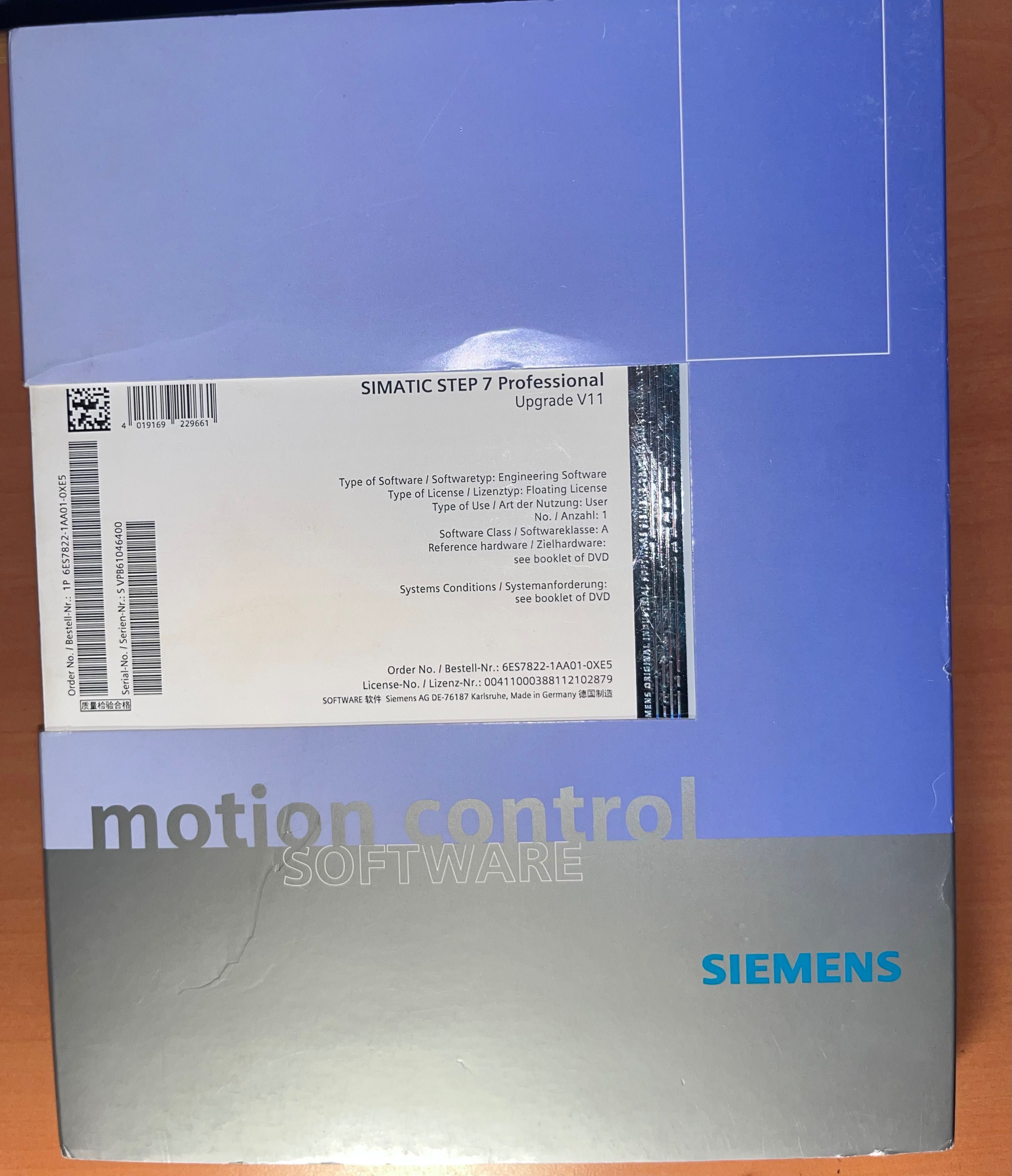 6ES7822-1AA01-0XE5 Siemens Simatic konfigurator STEP 7 V11 klucz USB.