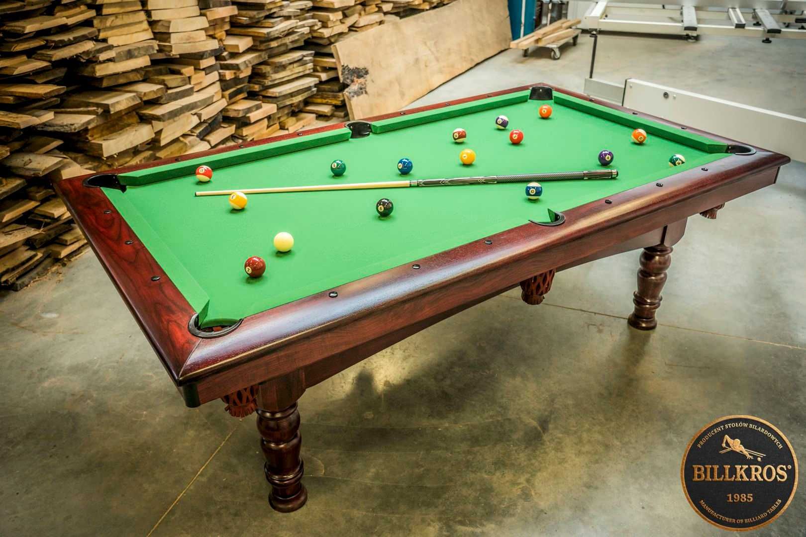 Bilard stół bilardowy Lider 8FT drewniany kamień BILLKROS - Producent
