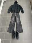 Zestaw! Balenciaga Zip hoodie Paris Moon +jeansy stylu Rick Owens