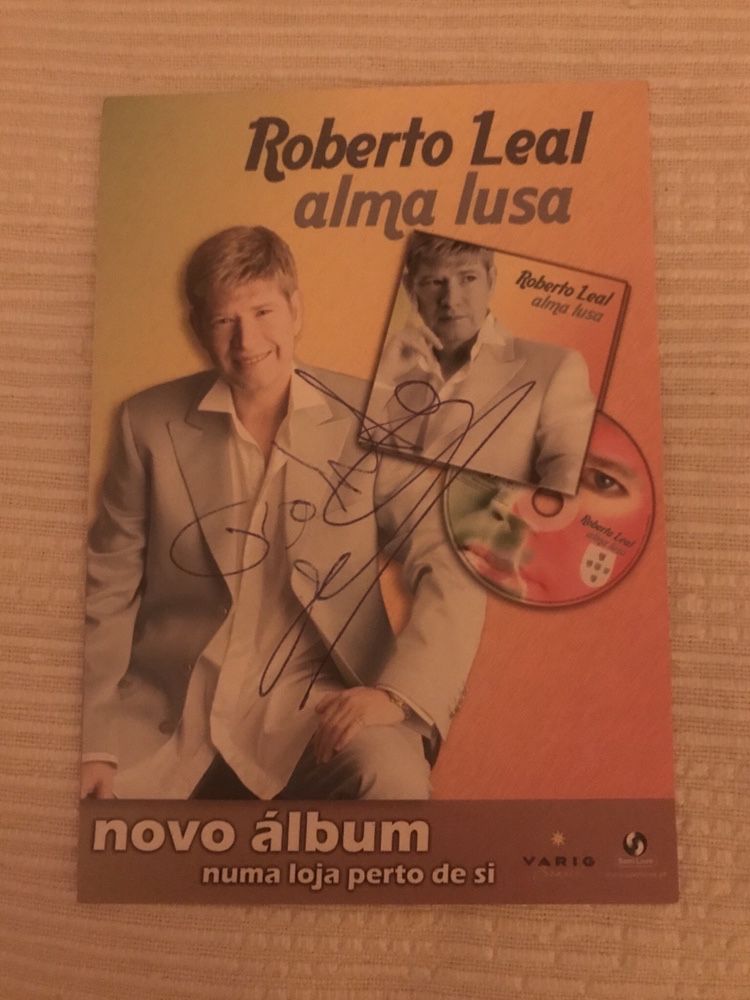 Vendo Autografo do roberto leal em postal