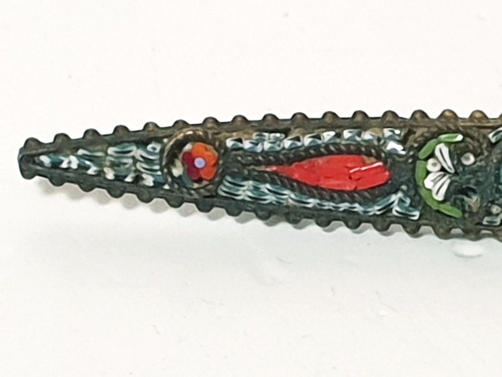 Antiga pregadeira italiana Millefiori - Micromosaíco