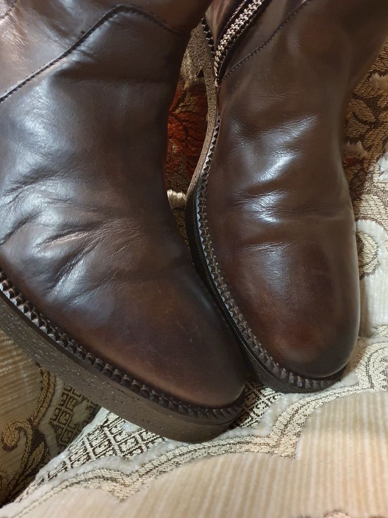 Buty skórzane sztyblety Gino Rossi 40