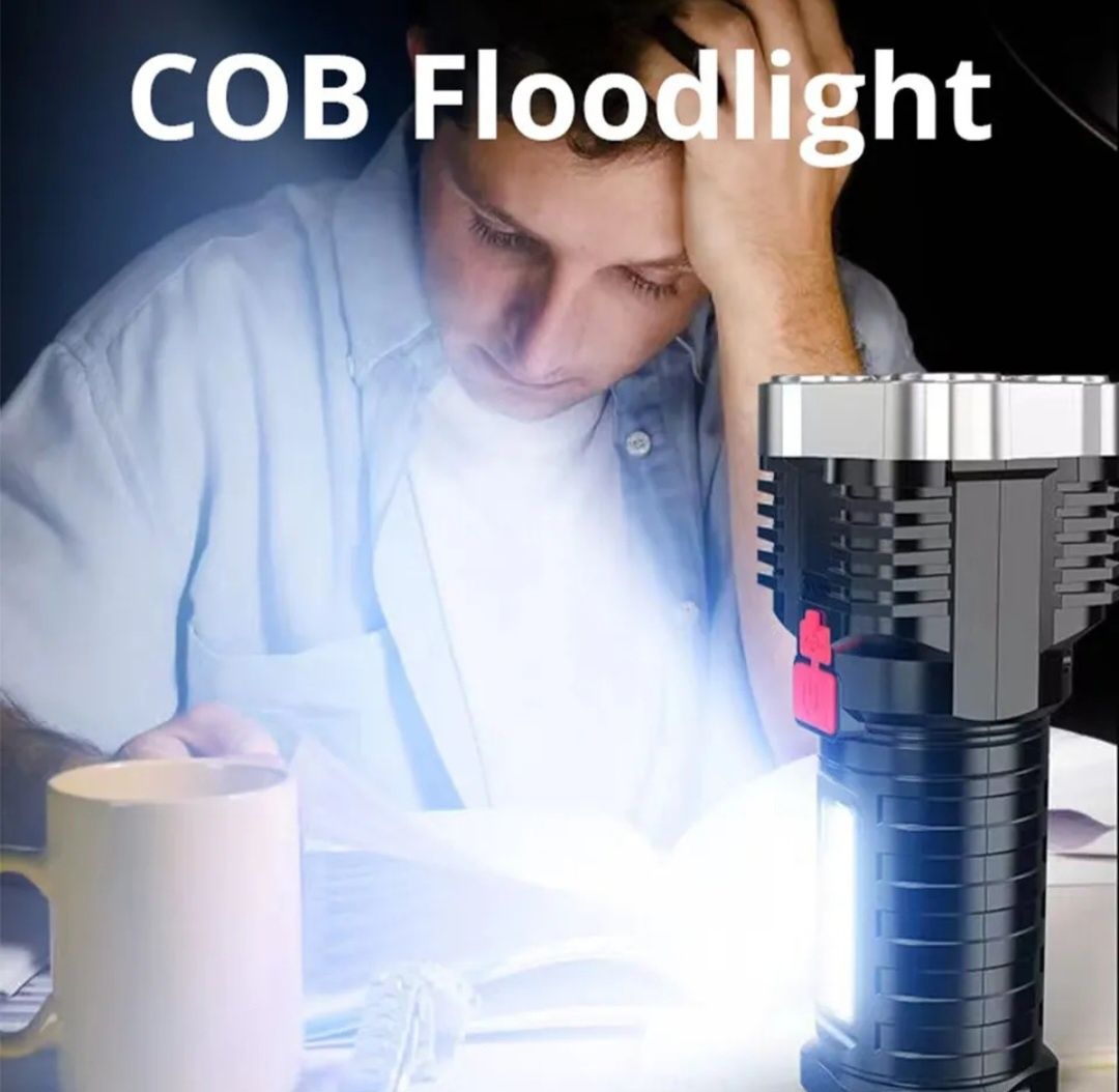 Lanterna led + luz COB
